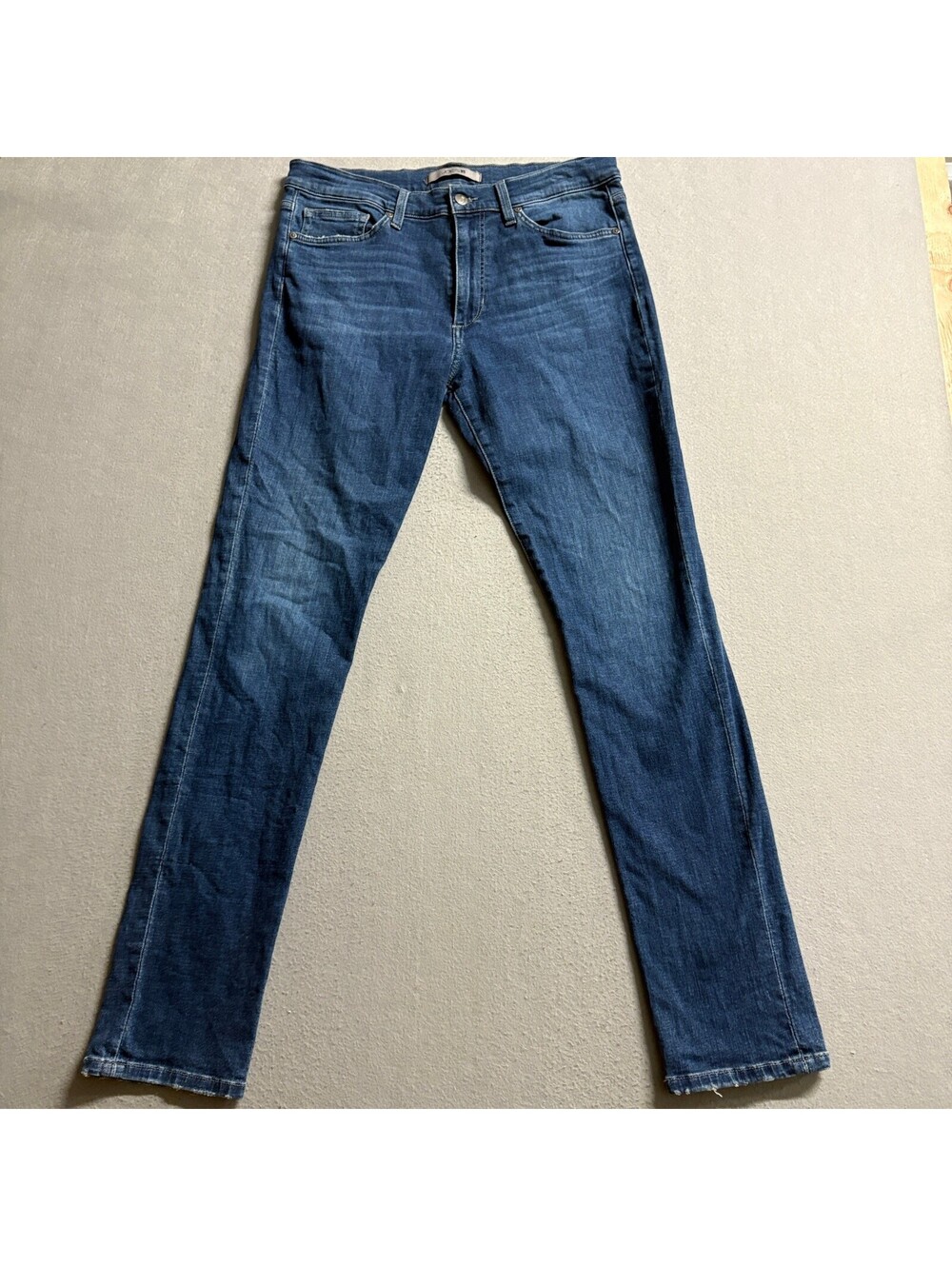 Joe's Jeans Womens Size 32 Blue Denim Stretch Straight Leg Jeans Medium Wash